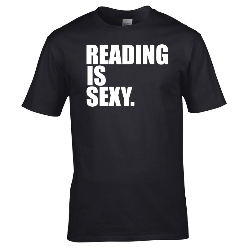 Férfi póló Reading is sexy