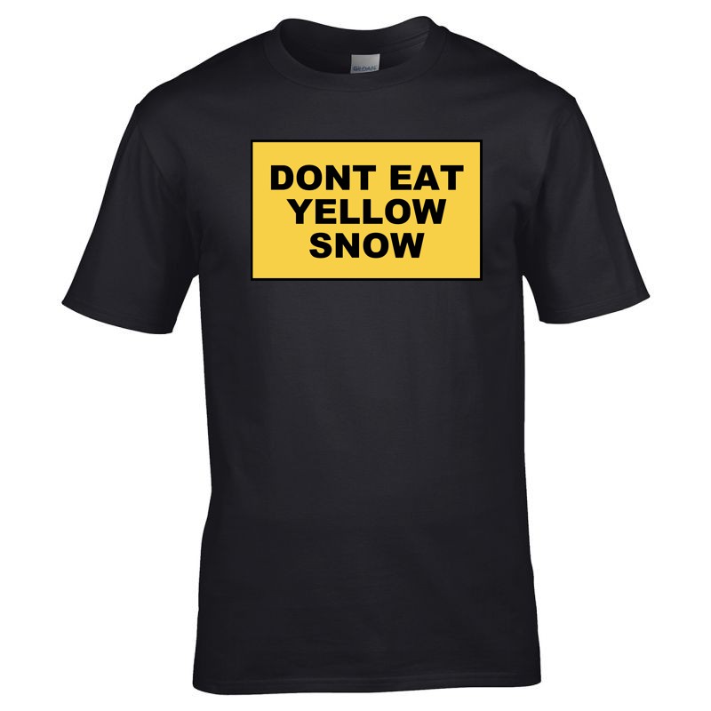 Férfi póló Ne egyél sárga havat!