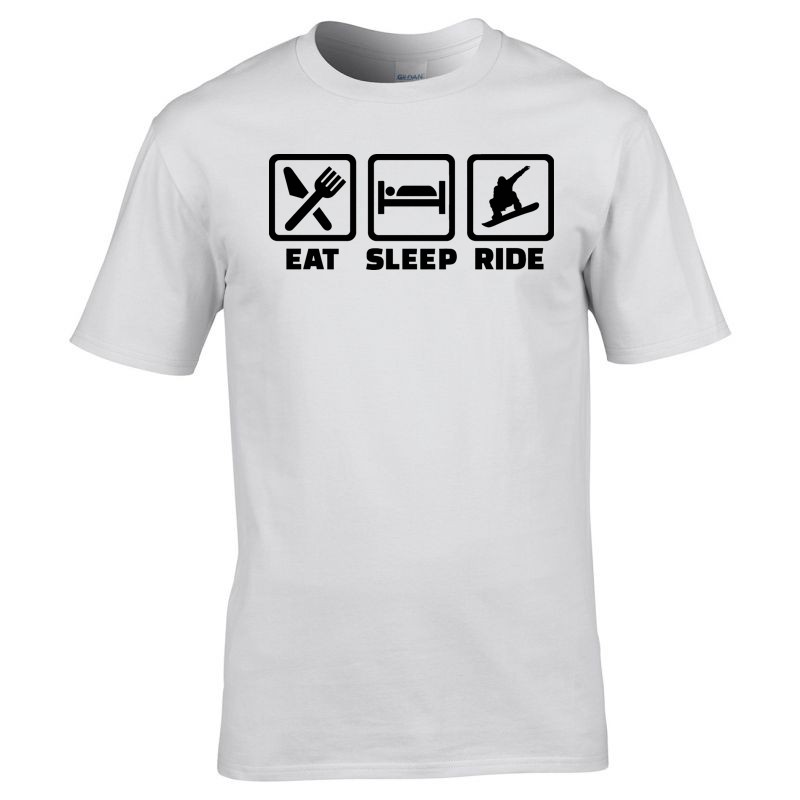 Férfi póló Eat, Sleep, Ride!
