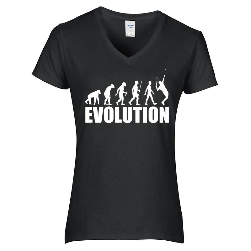 Női V-nyakú póló Tenisz Evolution