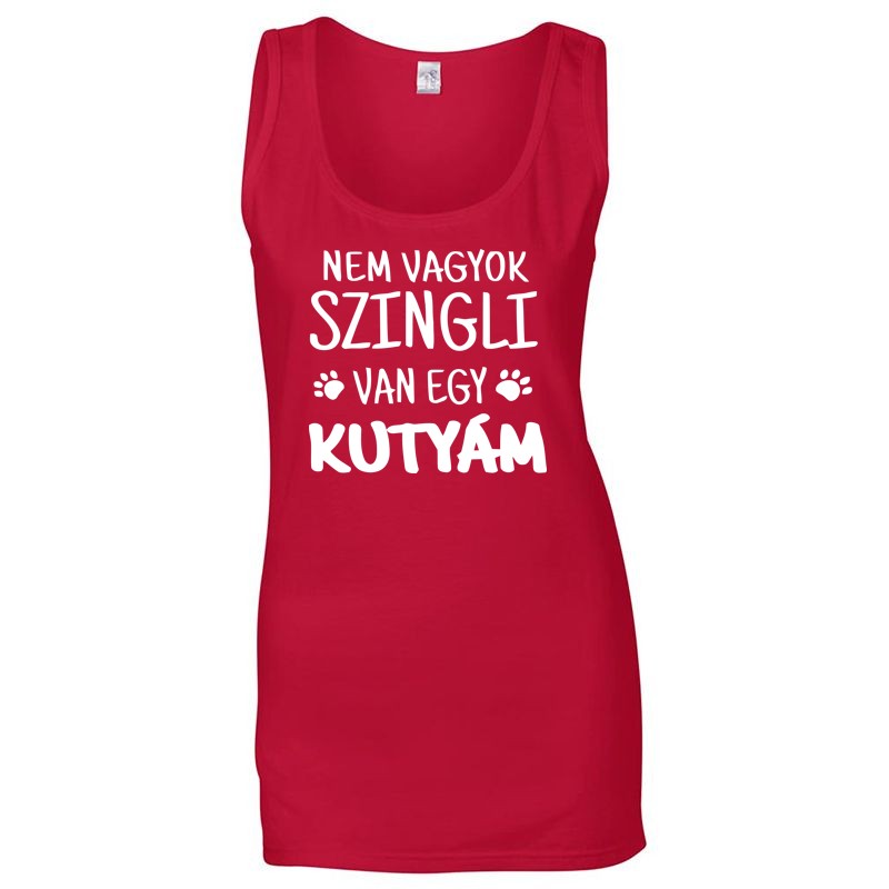 Női atléta Nem vagyok szingli van egy kutyám